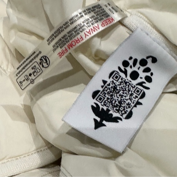 Free People x Hatch Ivory Chevron Puffer Jacket XS New with Tags - Picture 15 of 15